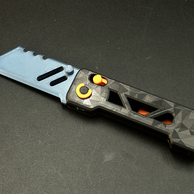 EDC Katlanır Bahar Kilidi Çakı - 3D Baskı Dayanıklı Aksesuar