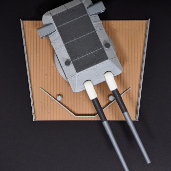 II. Dünya Savaşı Bismarck Zırhlısı Hareketli Top Kulesi 3D Baskı Modeli