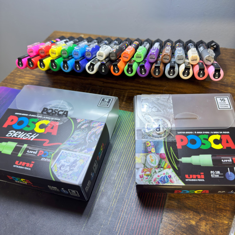 POSCA Marker Masa Düzenleyici - 32 Kalemlik 3D Baskı Organizatör