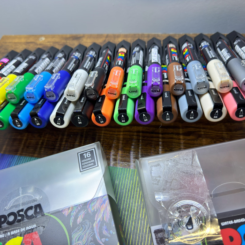 POSCA Marker Masa Düzenleyici - 32 Kalemlik 3D Baskı Organizatör