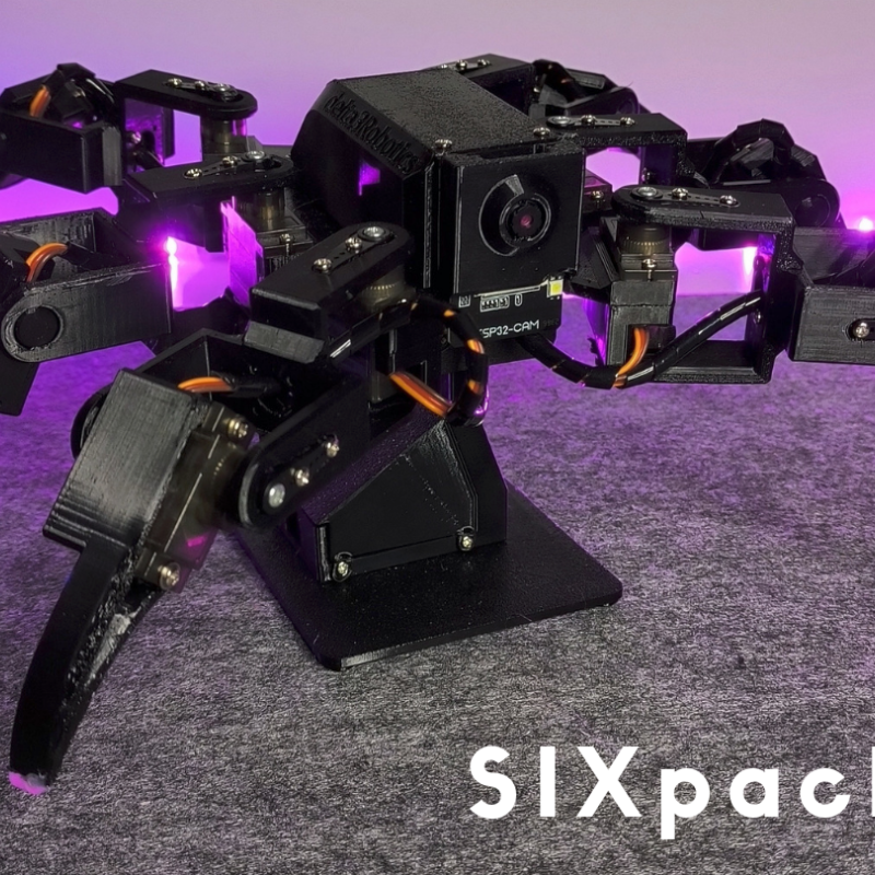 SIXpack Altı Bacaklı FPV Yürüyen Robot - 3D Baskı Robotik Set