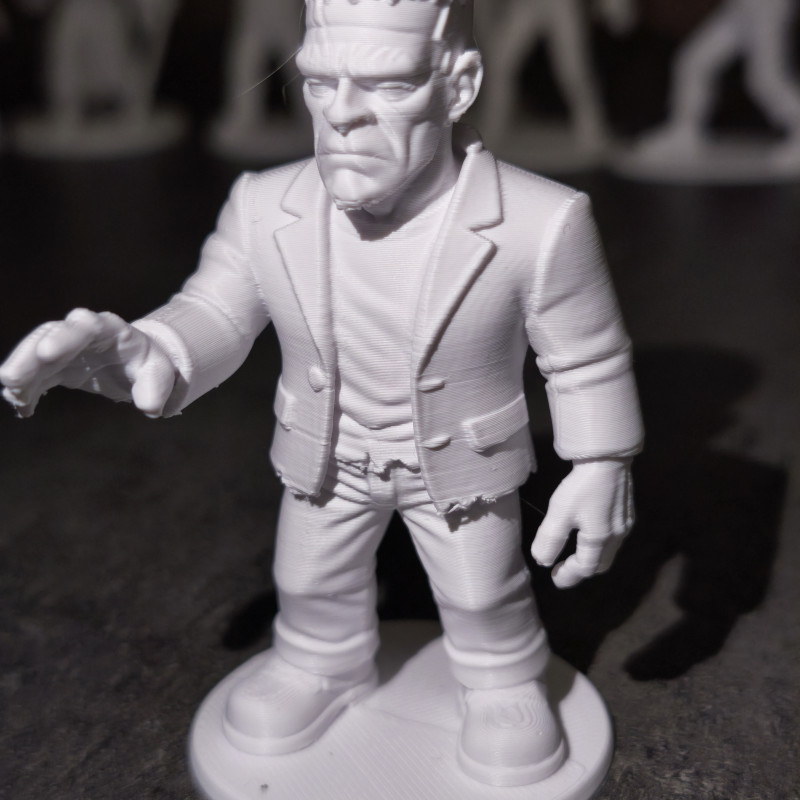 Korku Karakterleri Yeşil Asker Stili 3D Baskı Koleksiyonu