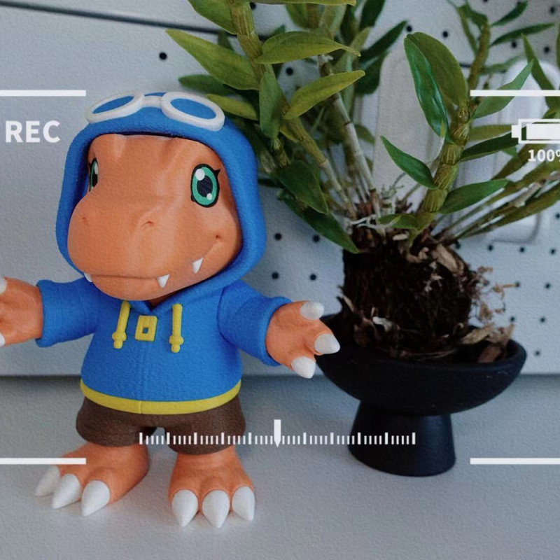 3D Baskı Digimon Agumon Modeli - Montajlı Koleksiyon Figürü 3D Baskı Digimon Agumon Modeli - Montajlı Koleksiyon Figürü