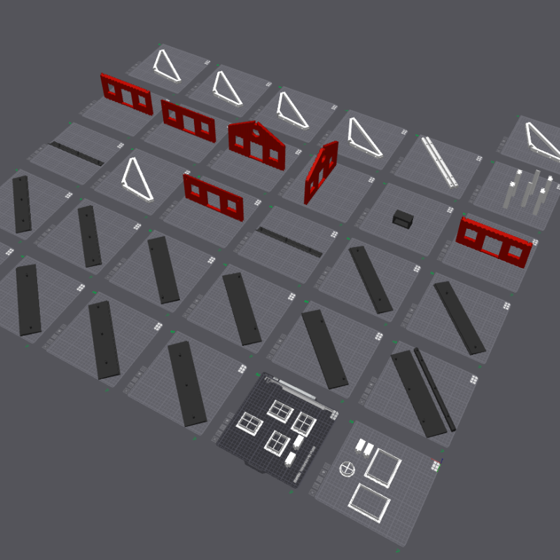 İsveç Tarzı Kuş Evi ve Sincap Yemliği - 3D Baskı Bahçe Dekoru