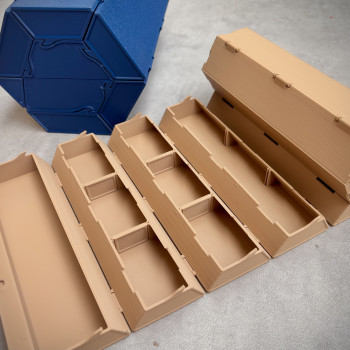 Katlanır Saklama Kutusu - 3D Baskılı Organizatör Katlanır Saklama Kutusu - 3D Baskılı Organizatör