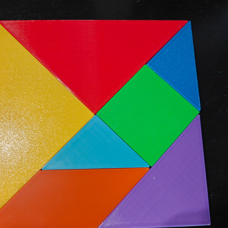 Tangram Matematik Eğitim Seti - İlkokul Şekil Algılama Oyuncağı