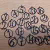 30mm DIY Advent Takvimi Numaraları - PLA 3D Baskı Noel Süsü