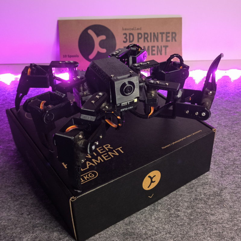 SIXpack Altı Bacaklı FPV Yürüyen Robot - 3D Baskı Robotik Set