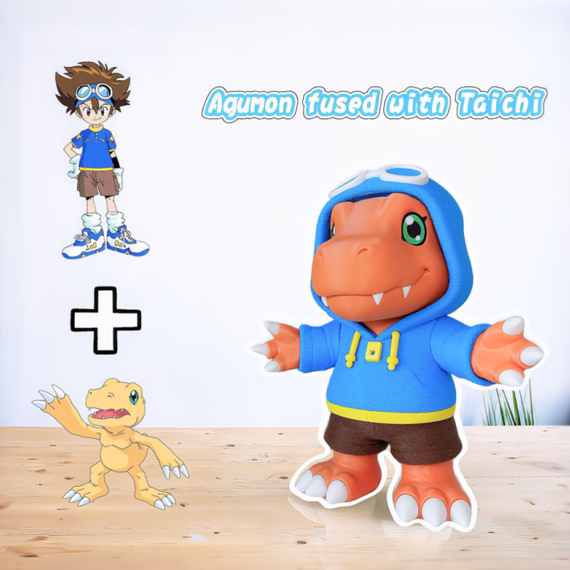3D Baskı Digimon Agumon Modeli - Montajlı Koleksiyon Figürü 3D Baskı Digimon Agumon Modeli - Montajlı Koleksiyon Figürü