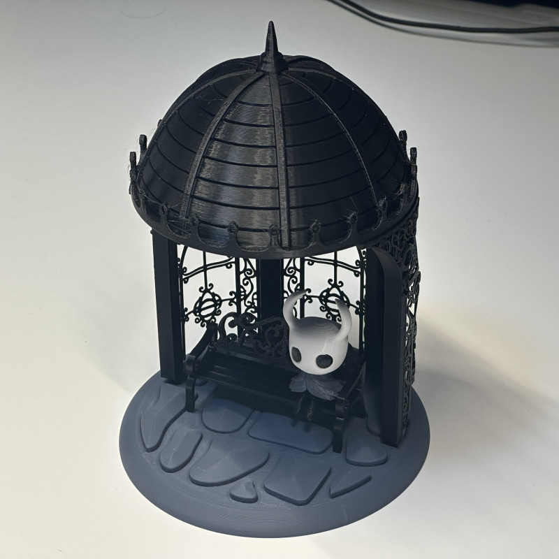 Hollow Knight Diorama - Kraliçe Bahçesi Bank 3D Baskı Modeli