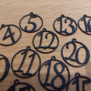30mm DIY Advent Takvimi Numaraları - PLA 3D Baskı Noel Süsü