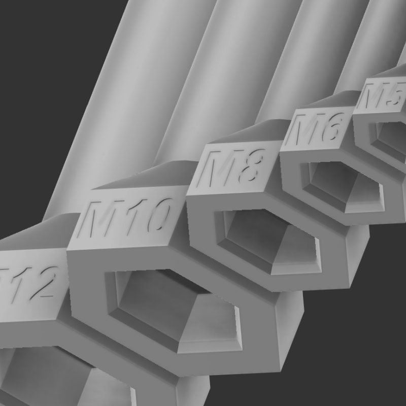 T-Kolu Çoklu Anahtar Seti M2-M12 | 3D Baskı El Aleti