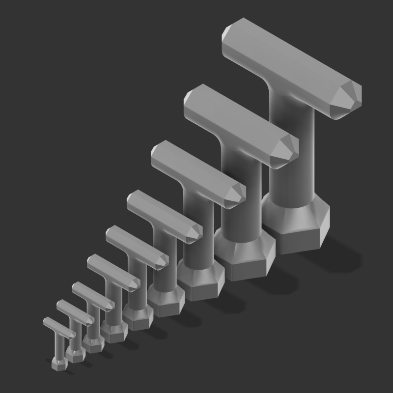 T-Kolu Çoklu Anahtar Seti M2-M12 | 3D Baskı El Aleti