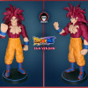 Goku SSJ4 Yetişkin 3D Baskı Dragon Ball Figürü - Koleksiyonluk