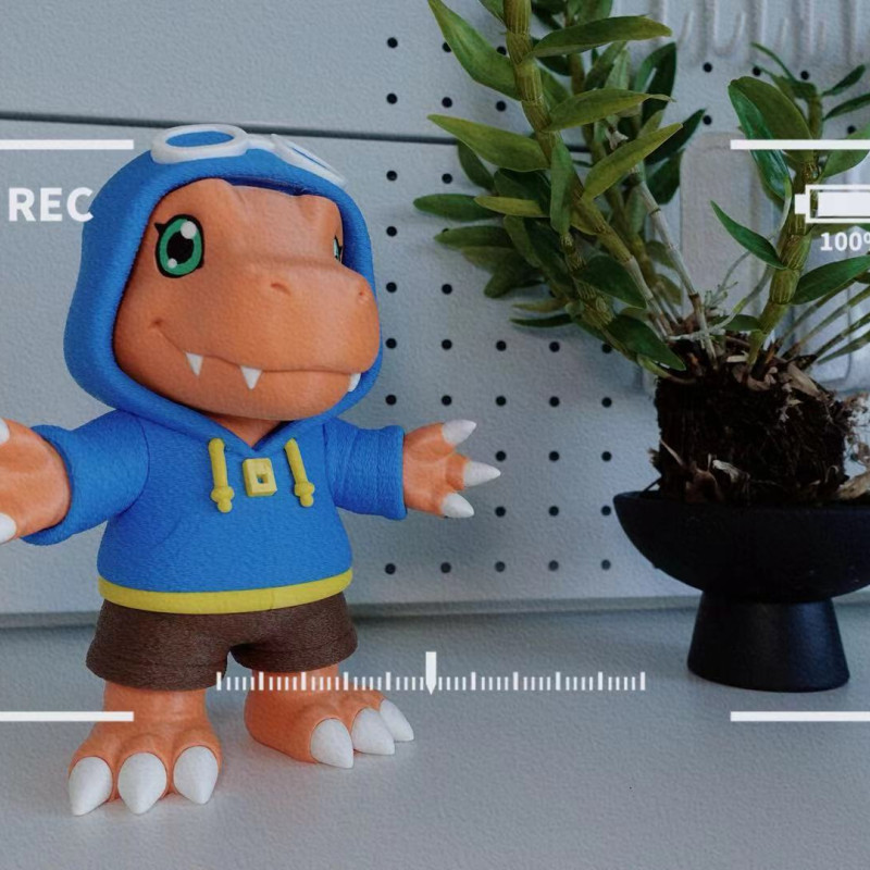 3D Baskı Digimon Agumon Modeli - Montajlı Koleksiyon Figürü 3D Baskı Digimon Agumon Modeli - Montajlı Koleksiyon Figürü