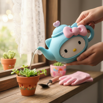 Sevimli Hello Kitty Çaydanlık - Çocuk Oyunu ve Bahçe Sulama İçin 3D Baskı