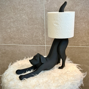 Esneyen Köpek Tuvalet Kağıdı Tutucu - 3D Baskı Ev Dekorasyonu