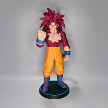 Goku SSJ4 Yetişkin 3D Baskı Dragon Ball Figürü - Koleksiyonluk