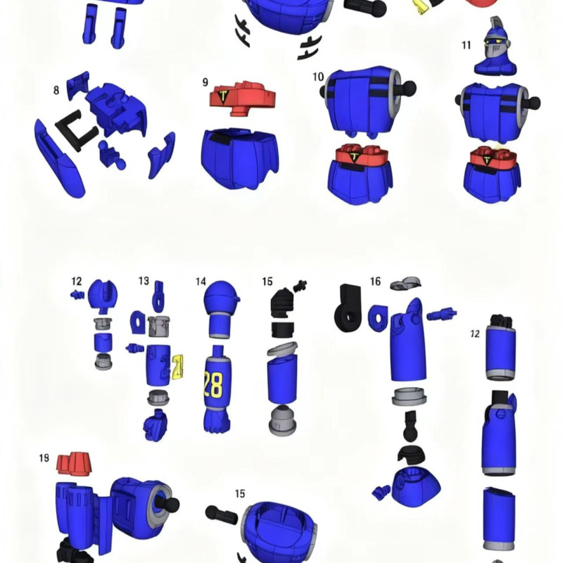 Tetsujin 28 Klasik Robot 3D Baskı Modeli - Hobi ve DIY
