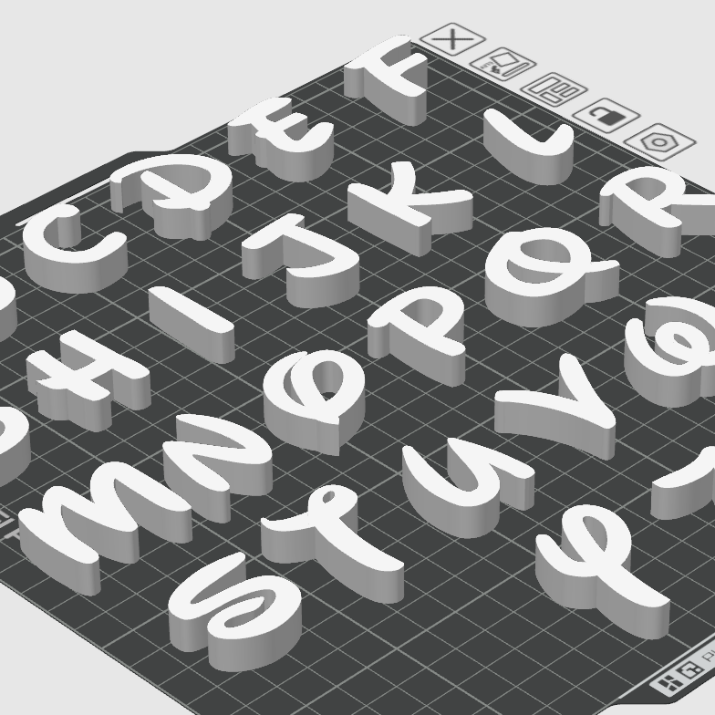 Disney Sihirli Alfabe 3D Baskı Dekoratif Harfler Seti