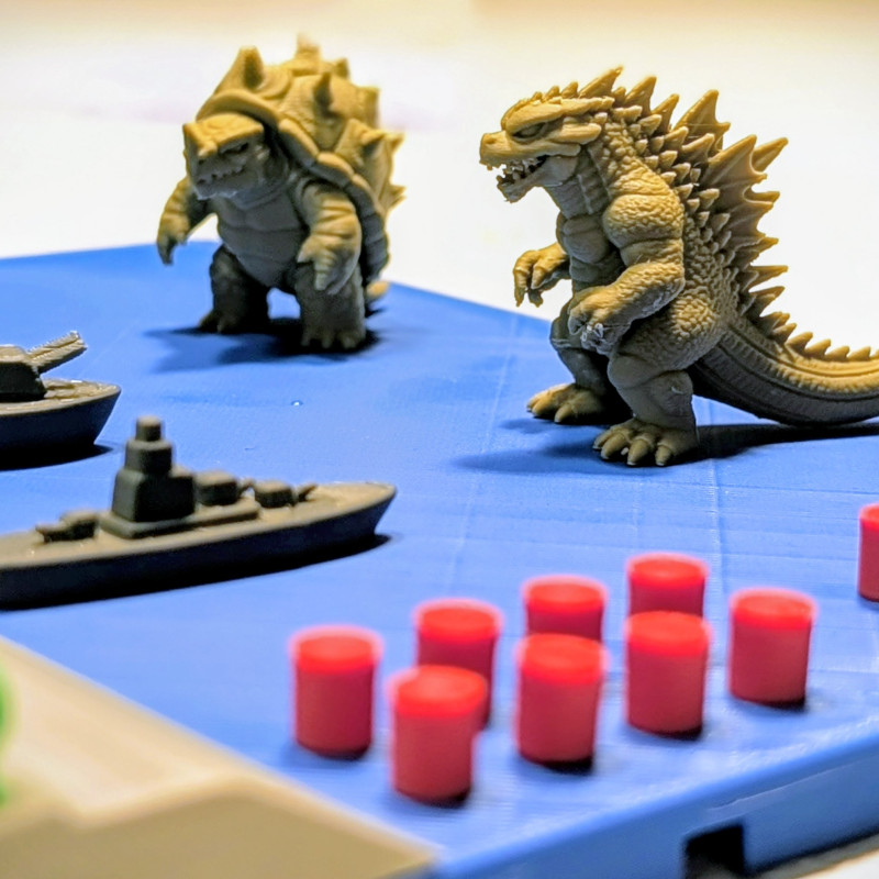 Kaiju Savunma Savaş Gemisi 3D Baskı Strateji Oyunu