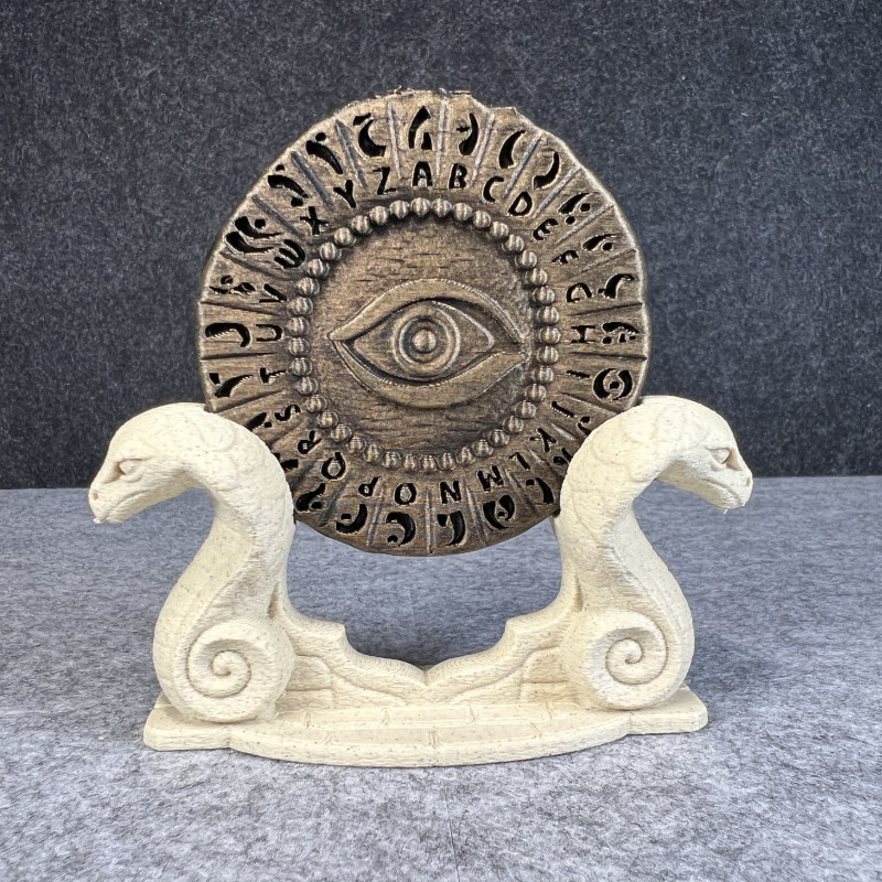 Indiana Jones Maraglyf Dekoder Madalyon Standı - 3D Baskı Koleksiyon Sergileme