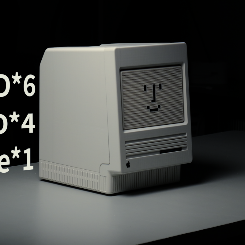 Macintosh Tarzı 11 Baylık NAS Kasa - 3D Baskılı Depolama Çözümü