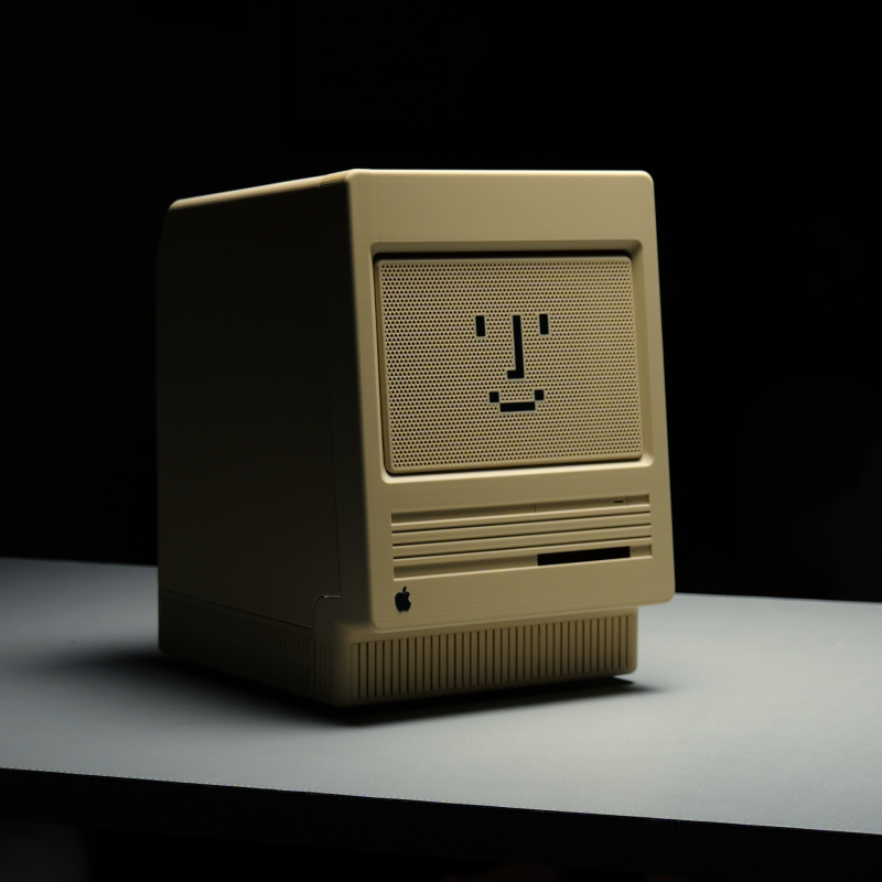 Macintosh Tarzı 11 Baylık NAS Kasa - 3D Baskılı Depolama Çözümü