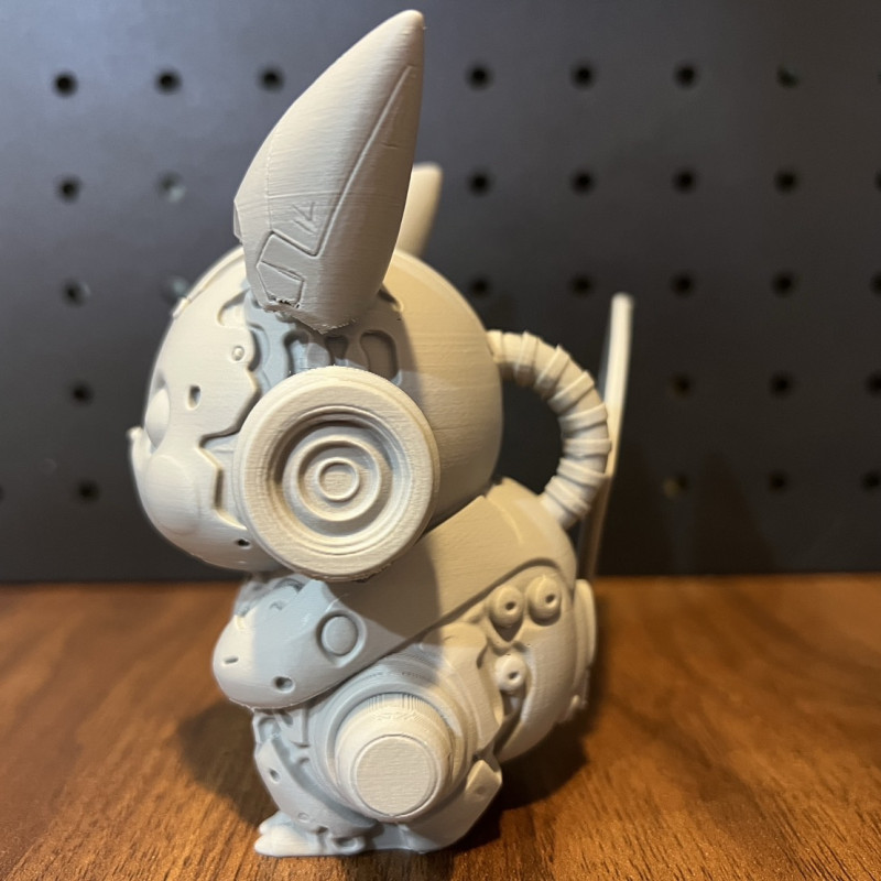 Zırhlı Pikachu 3D Baskı Heykel - Mecha Pokémon Koleksiyonu