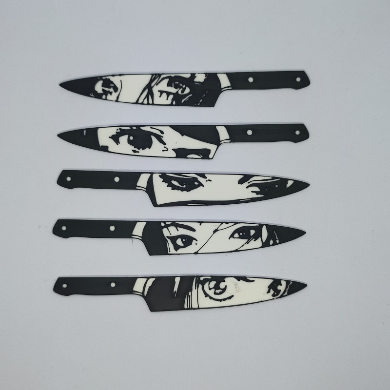 Çelik Bakış Kitap Ayracı - Manga ve Anime Temalı 3D Baskı Ürün