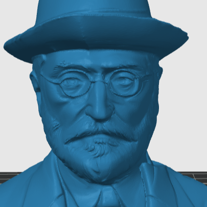 Miguel de Unamuno Büst Heykeli - 3D Baskı Dekoratif Sanat Eseri