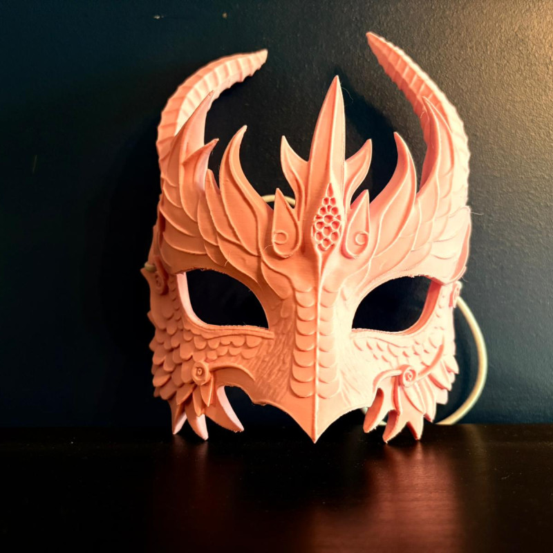 Ejderha Maskesi - Cosplay ve Parti Aksesuarı 3D Baskı Ejderha Maskesi - Cosplay ve Parti Aksesuarı 3D Baskı