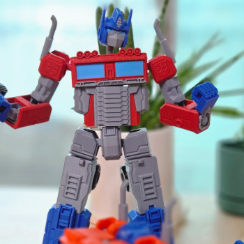 Transformers Optimus Prime 3D Baskı Oyuncak Modeli - 25 cm