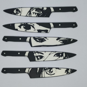 Çelik Bakış Kitap Ayracı - Manga ve Anime Temalı 3D Baskı Ürün