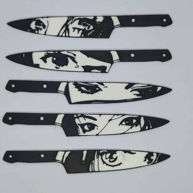 Çelik Bakış Kitap Ayracı - Manga ve Anime Temalı 3D Baskı Ürün