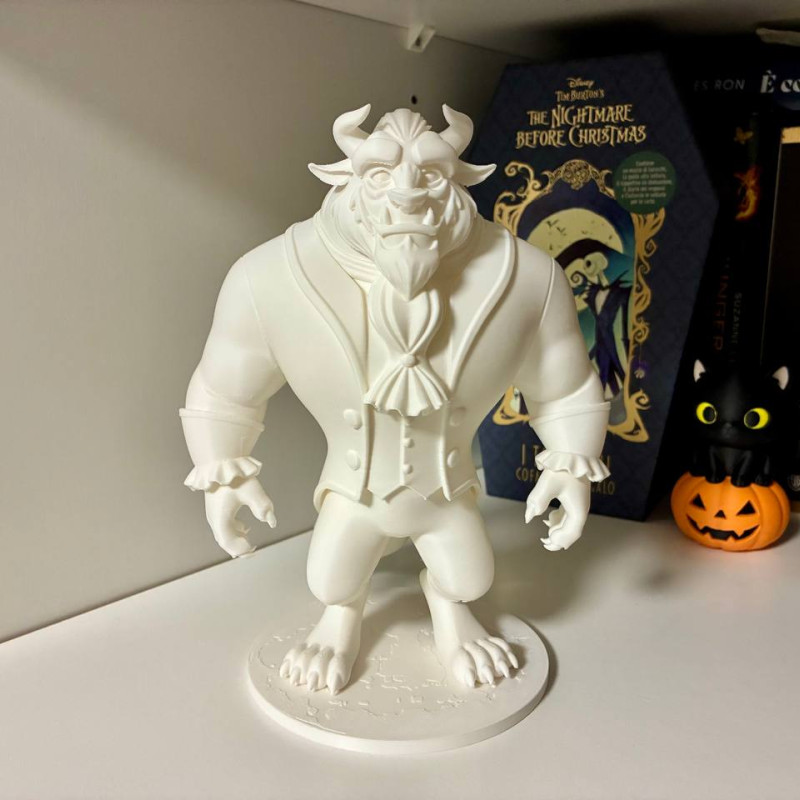 Güzel ve Çirkin 3D Baskı Minyatür Figür - Koleksiyonluk Dekor