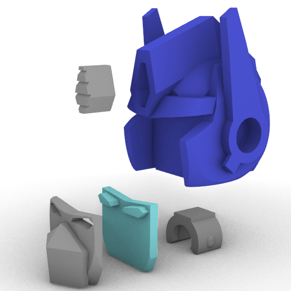 Transformers Optimus Prime 3D Baskı Oyuncak Modeli - 25 cm