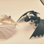 Ejderha Eğitimi Toothless Yavruları 3D Baskı Mini Figür Seti - 4 Renk Seçeneği