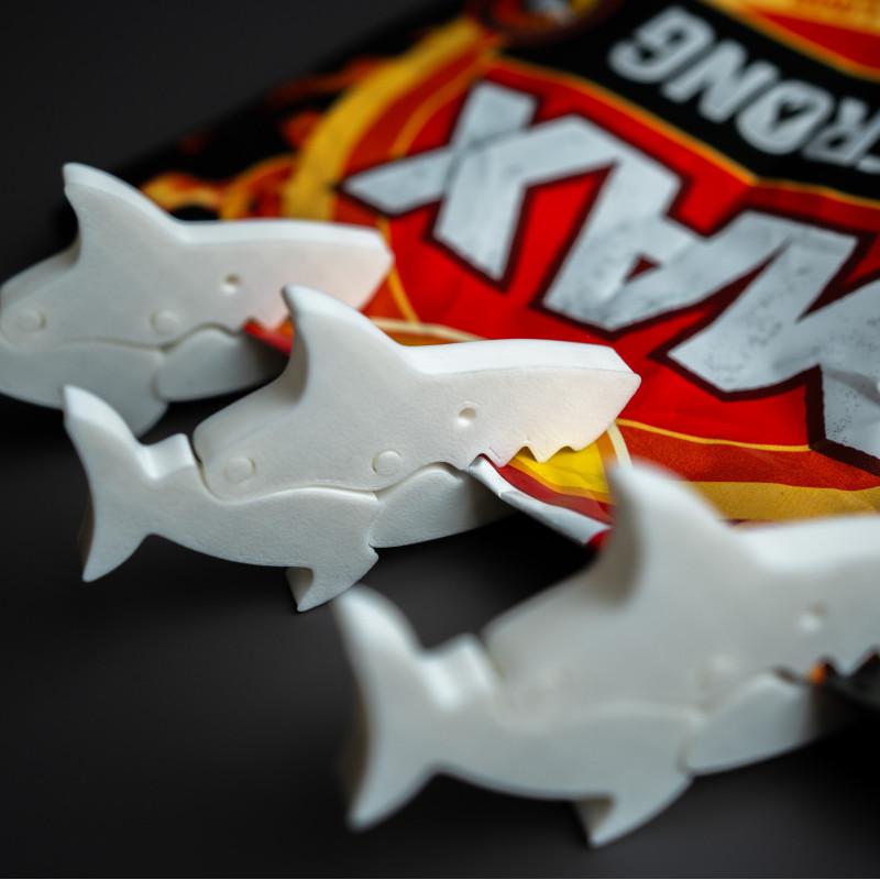 Kilitli Köpekbalığı Torba Klipsi - 3D Baskı Ev Aksesuarı