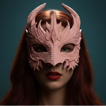 Ejderha Maskesi - Cosplay ve Parti Aksesuarı 3D Baskı
