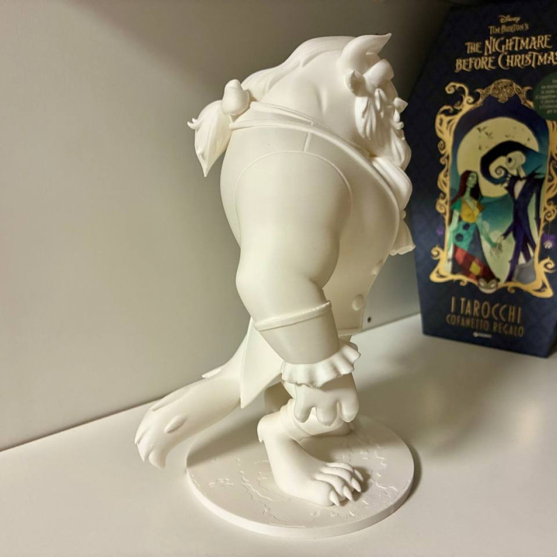 Güzel ve Çirkin 3D Baskı Minyatür Figür - Koleksiyonluk Dekor