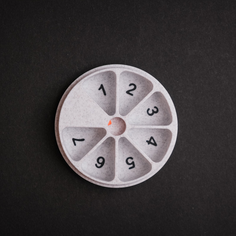 7 Günlük Dönen İlaç Organizatörü - 3D Baskılı Pratik İlaç Kutusu 7 Günlük Dönen İlaç Organizatörü - 3D Baskılı Pratik İlaç Kutusu