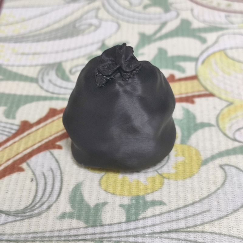 Mini Çöp Poşeti 3D Baskı Test Modeli - Hızlı Filament Tasarruflu