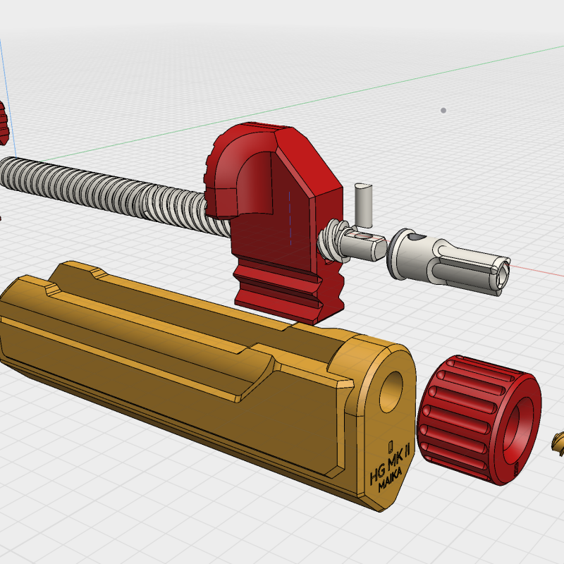 Yüksek Sıkıştırma Güçlü F Tipi Mengene - 3D Baskı