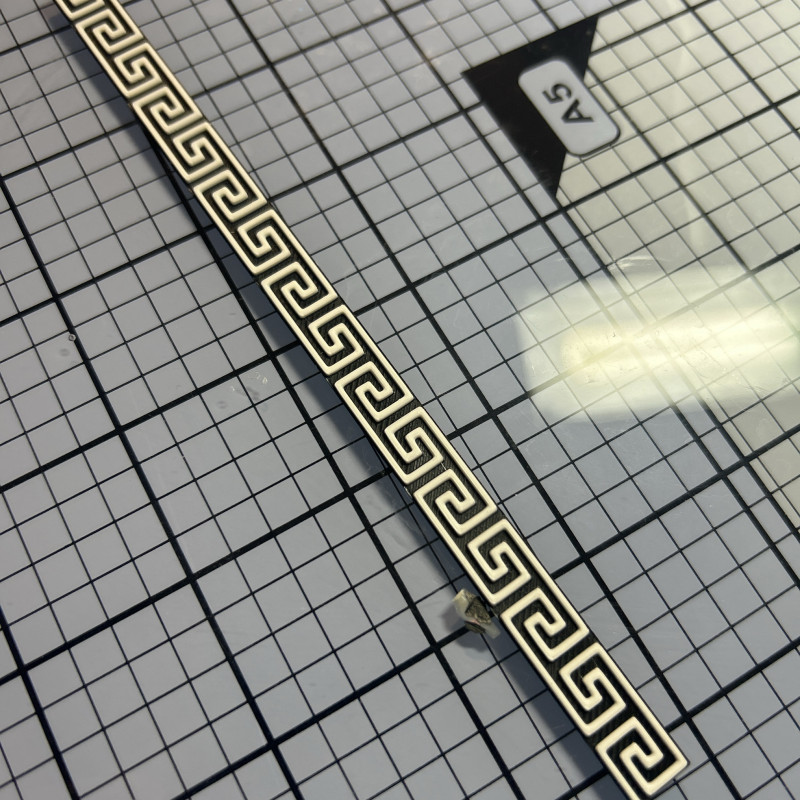 Yunan Desenli 3D Baskı Bileklik - Özel Tasarım El Yapımı Aksesuar