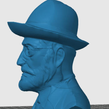 Miguel de Unamuno Büst Heykeli - 3D Baskı Dekoratif Sanat Eseri