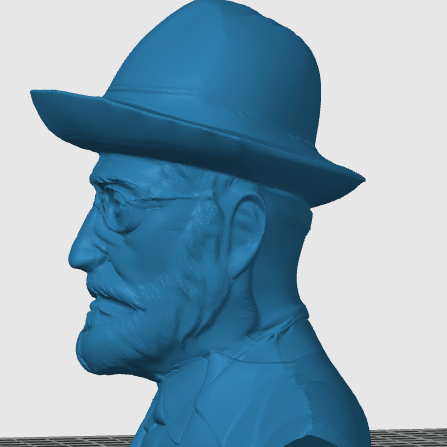 Miguel de Unamuno Büst Heykeli - 3D Baskı Dekoratif Sanat Eseri