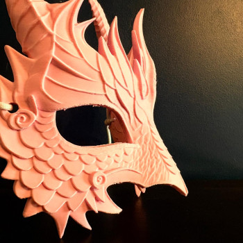 Ejderha Maskesi - Cosplay ve Parti Aksesuarı 3D Baskı