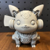 Zırhlı Pikachu 3D Baskı Heykel - Mecha Pokémon Koleksiyonu