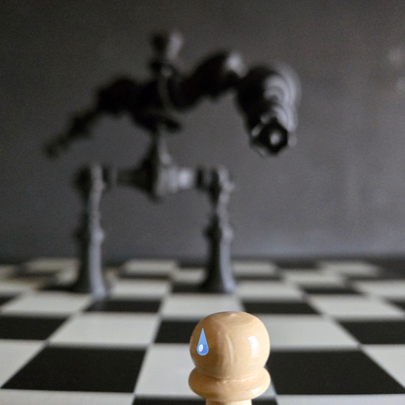 Satranç Robotu Chessatron - 3D Baskılı Dev Mecha Figür